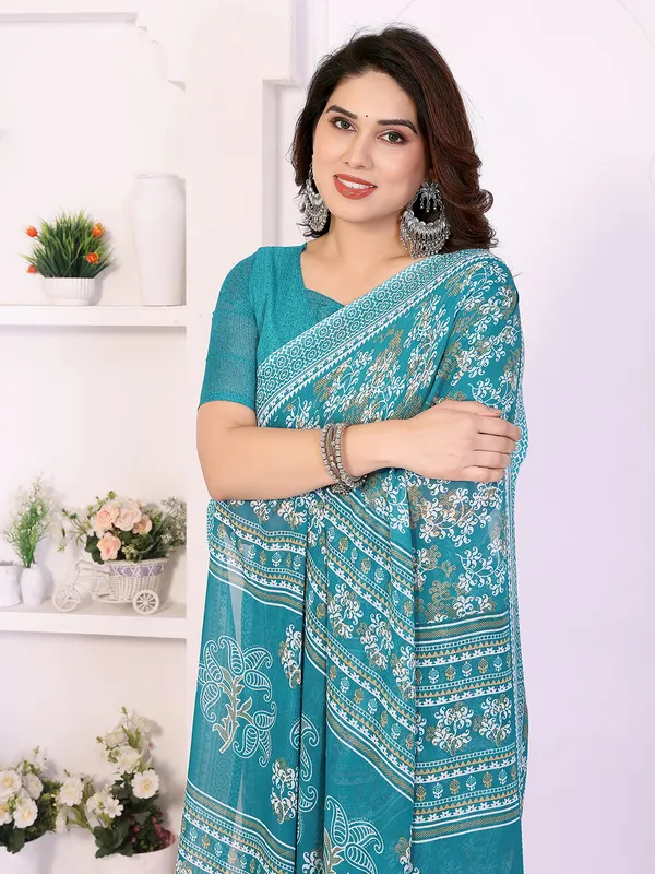 Printed_Georgette_Saree_With_UnStitched_Blouse_Piece_(RAMA)