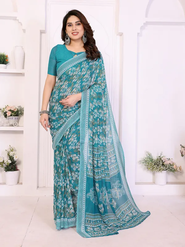 Printed_Georgette_Saree_With_UnStitched_Blouse_Piece_(RAMA)