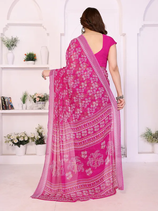 Printed_Georgette_Saree_With_UnStitched_Blouse_Piece_(PINK)