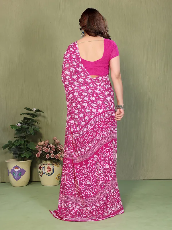 Printed_Georgette_Saree_With_UnStitched_Blouse_Piece_(PINK)