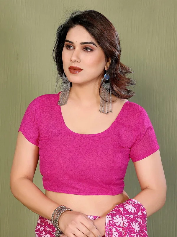 Printed_Georgette_Saree_With_UnStitched_Blouse_Piece_(PINK)