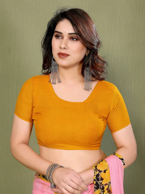 Printed_Georgette_Saree_With_UnStitched_Blouse_Piece_(PINK)