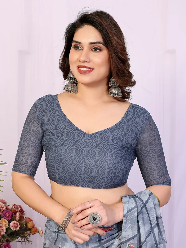 Printed_Georgette_Saree_With_UnStitched_Blouse_Piece_(GREY)