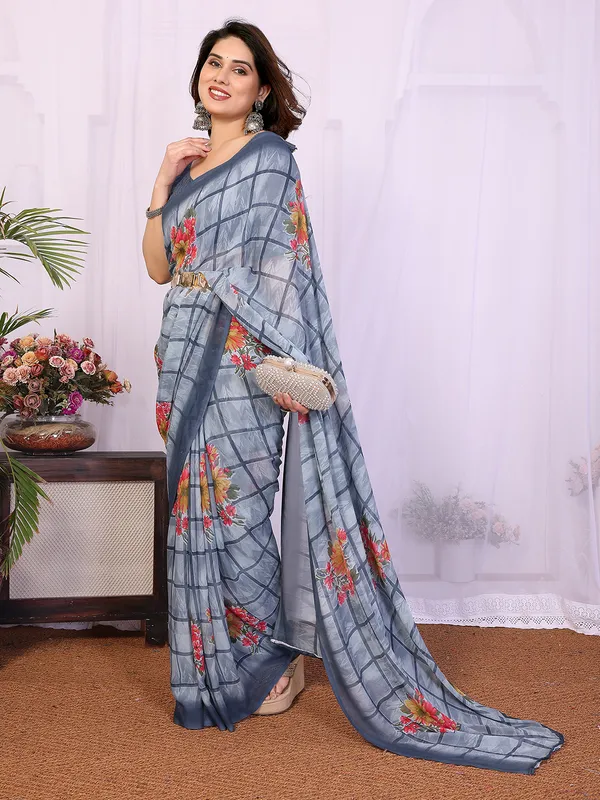 Printed_Georgette_Saree_With_UnStitched_Blouse_Piece_(GREY)