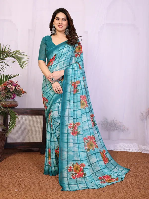 Printed_Georgette_Saree_With_UnStitched_Blouse_Piece_(RAMA)