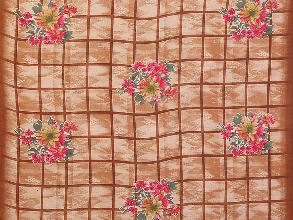 Printed_Georgette_Saree_With_UnStitched_Blouse_Piece_(BROWN)