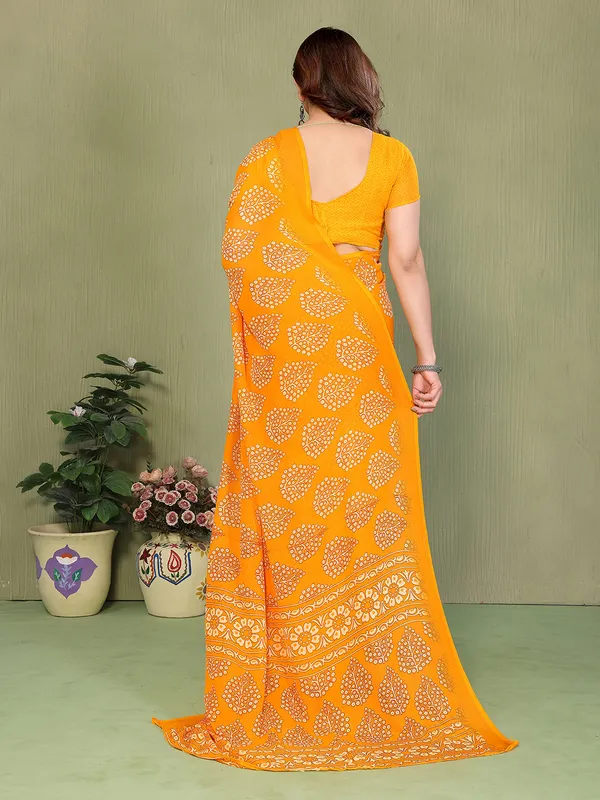Printed_Georgette_Saree_With_UnStitched_Blouse_Piece_(YELLOW)