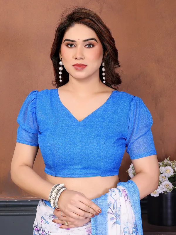 Printed_Georgette_Saree_With_UnStitched_Blouse_Piece_(Blue)