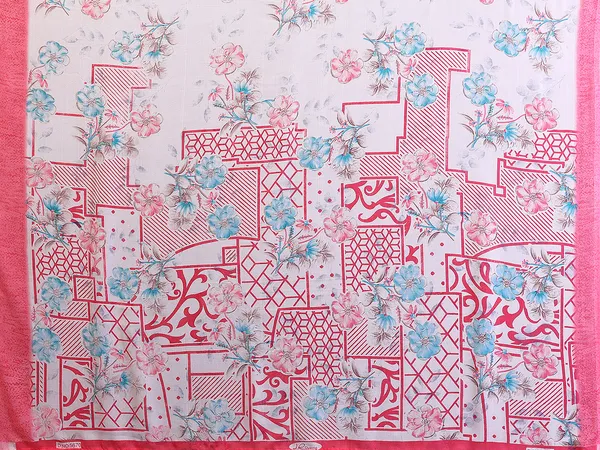 Printed_Georgette_Saree_With_UnStitched_Blouse_Piece_(Pink)