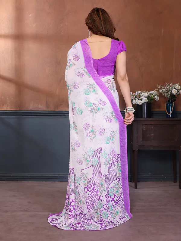 Printed_Georgette_Saree_With_UnStitched_Blouse_Piece_(Purple)