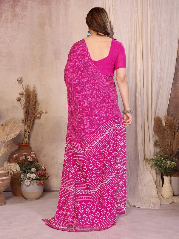 Printed_Georgette_Saree_With_UnStitched_Blouse_Piece_(Pink)