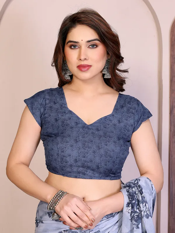 Printed_Georgette_Saree_With_UnStitched_Blouse_Piece_(Blue)