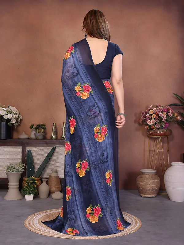 Printed_Georgette_Saree_With_UnStitched_Blouse_Piece_(Blue)