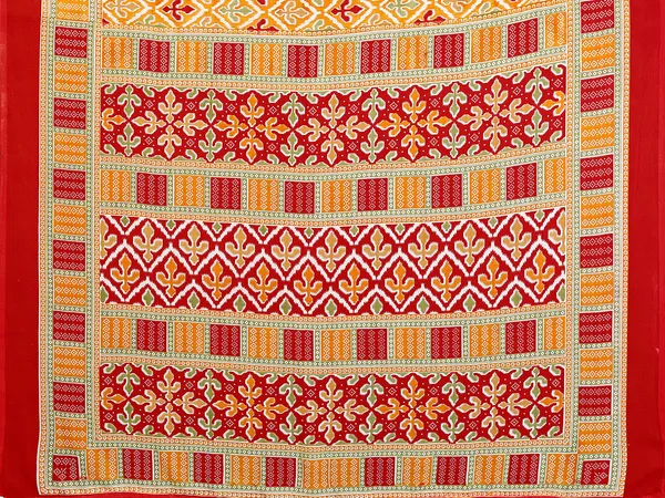 Printed_Daily_Wear_Georgette_Saree_(Yellow)