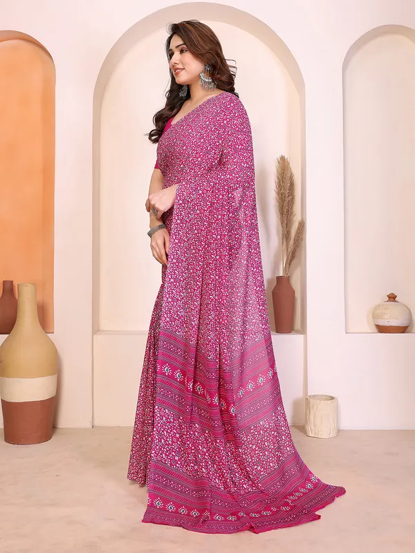 Printed_Georgette_Saree_With_UnStitched_Blouse_Piece_(PINK)
