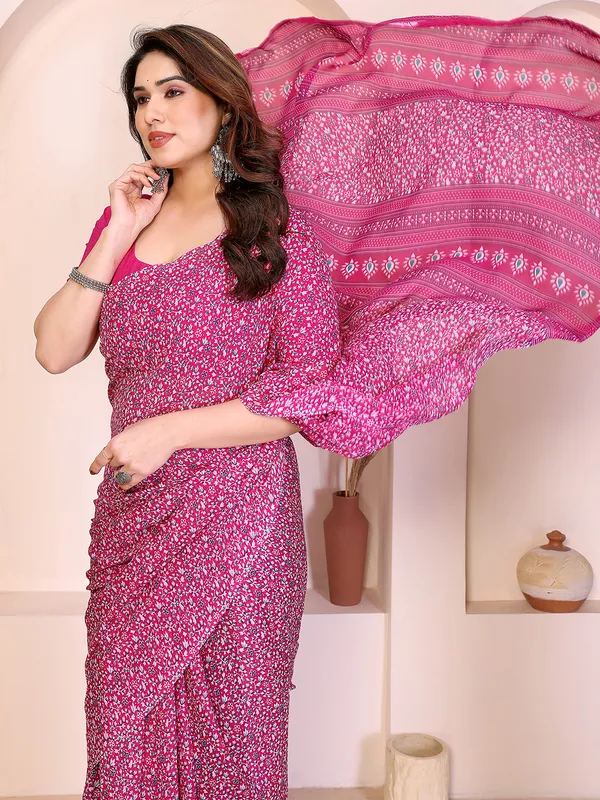 Printed_Georgette_Saree_With_UnStitched_Blouse_Piece_(PINK)