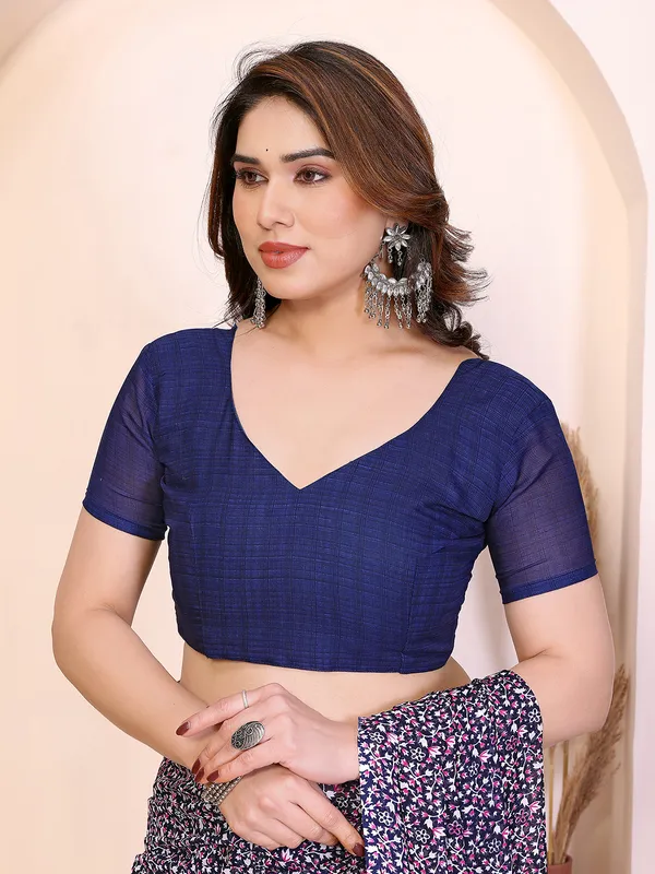 Printed_Georgette_Saree_With_UnStitched_Blouse_Piece_(PURPLE)