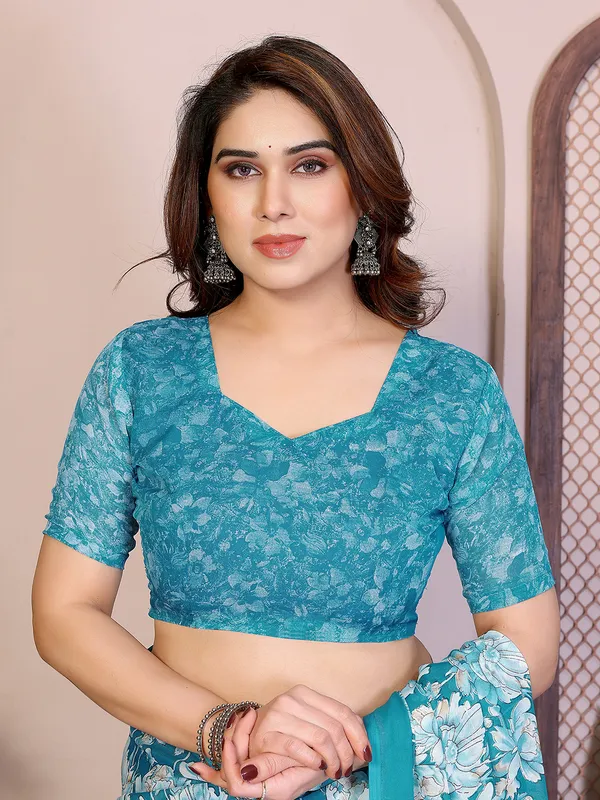 Floral_print_Georgette_Saree_With_UnStitched_Blouse_Piece_(RAMA)