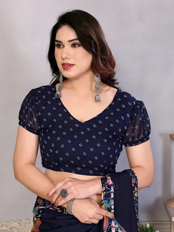 Printed_Daily_Wear_Georgette_Saree_With_Unstitched_Blouse_Piece