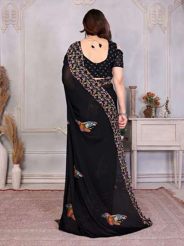 Printed_Daily_Wear_Georgette_Saree_With_Unstitched_Blouse_Piece