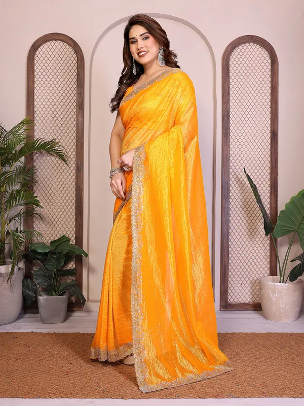 Net_Fabric_Lace_Border_Saree_With_Unstitched_Blouse_Piece_(YELLOW)