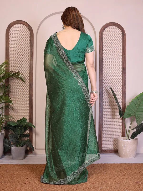 Net_Fabric_Lace_Border_Saree_With_Unstitched_Blouse_Piece_(GREEN)