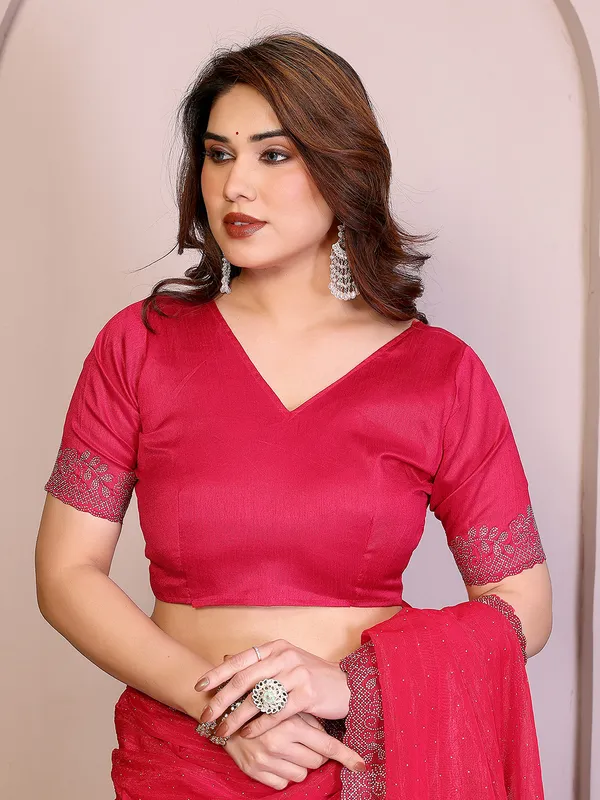 Net_Fabric_Lace_Border_Saree_With_Unstitched_Blouse_Piece_(PINK)