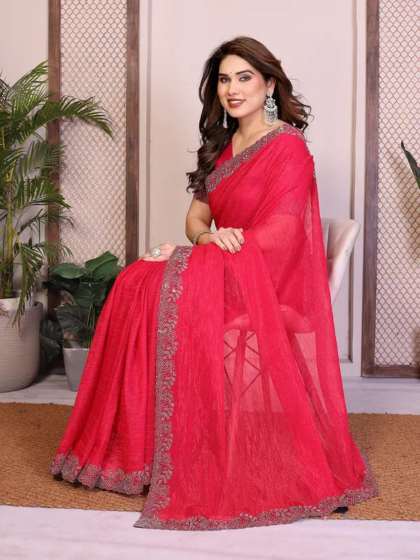 Net_Fabric_Lace_Border_Saree_With_Unstitched_Blouse_Piece_(PINK)