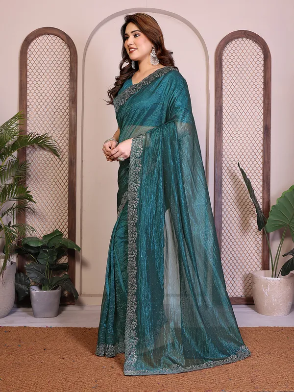 Net_Fabric_Lace_Border_Saree_With_Unstitched_Blouse_Piece_(RAMA)
