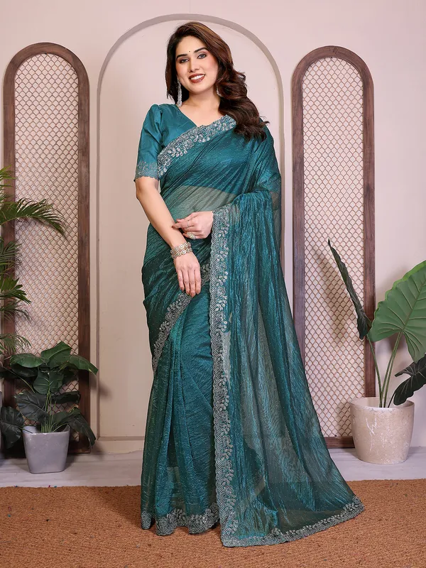 Net_Fabric_Lace_Border_Saree_With_Unstitched_Blouse_Piece_(RAMA)