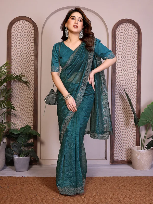 Net_Fabric_Lace_Border_Saree_With_Unstitched_Blouse_Piece_(RAMA)