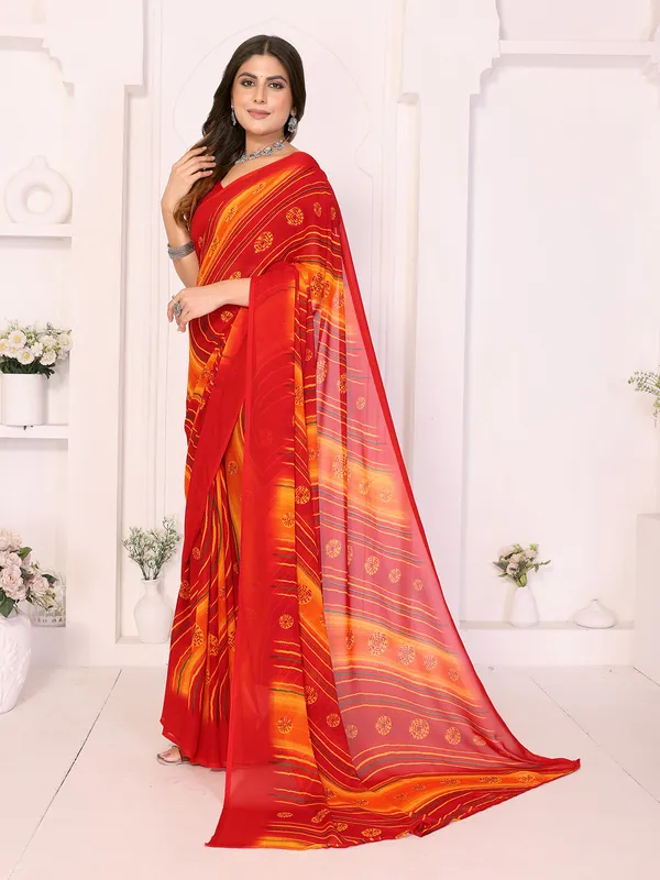 Printed_Daily_Wear_Georgette_Saree_With_Unstitched_Blouse_Piece