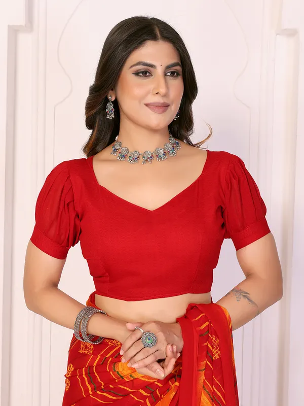 Printed_Daily_Wear_Georgette_Saree_With_Unstitched_Blouse_Piece