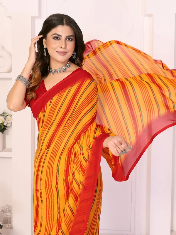 Printed_Daily_Wear_Georgette_Saree_With_Unstitched_Blouse_Piece