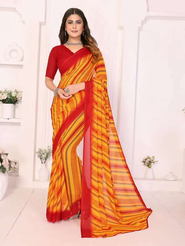 Printed_Daily_Wear_Georgette_Saree_With_Unstitched_Blouse_Piece