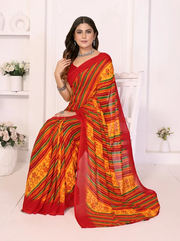 Printed_Daily_Wear_Georgette_Saree_With_Unstitched_Blouse_Piece