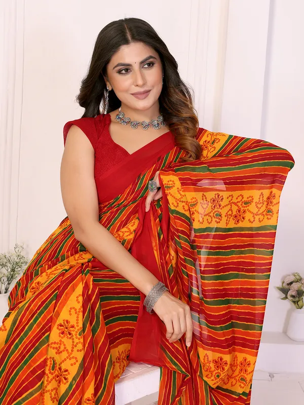 Printed_Daily_Wear_Georgette_Saree_With_Unstitched_Blouse_Piece