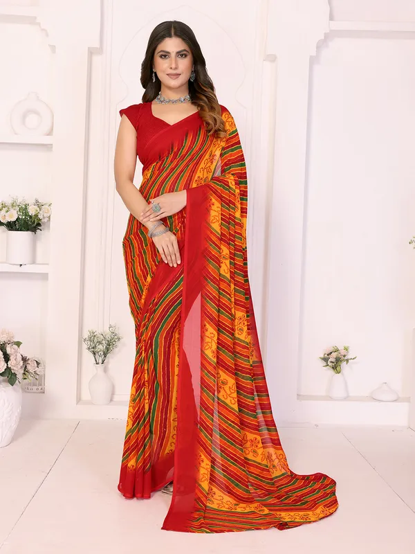 Printed_Daily_Wear_Georgette_Saree_With_Unstitched_Blouse_Piece