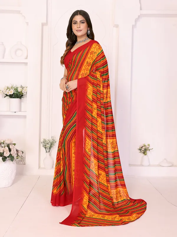Printed_Daily_Wear_Georgette_Saree_With_Unstitched_Blouse_Piece