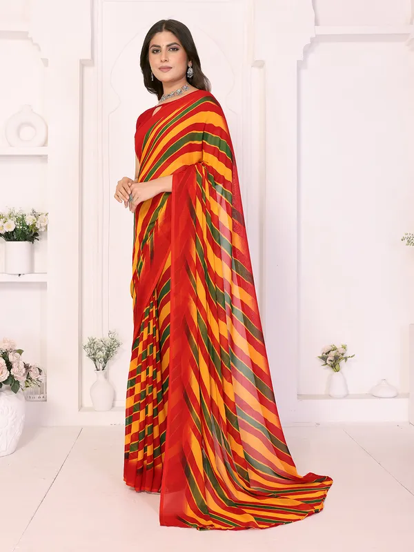 Printed_Daily_Wear_Georgette_Saree_With_Unstitched_Blouse_Piece