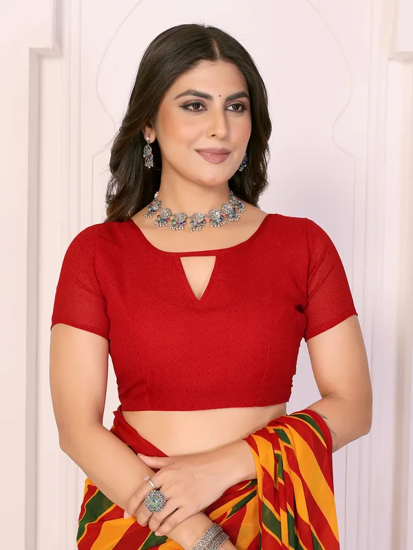 Printed_Daily_Wear_Georgette_Saree_With_Unstitched_Blouse_Piece