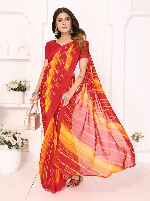 Printed_Daily_Wear_Georgette_Saree_With_Unstitched_Blouse_Piece