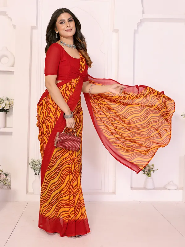 Printed_Daily_Wear_Georgette_Saree_With_Unstitched_Blouse_Piece