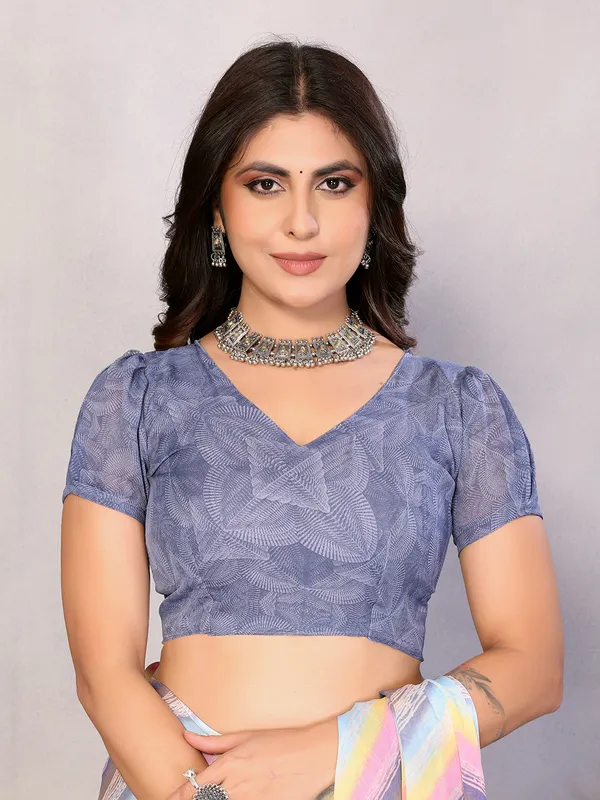 Printed_Daily_Wear_Georgette_Saree_With_Unstitched_Blouse_Piece