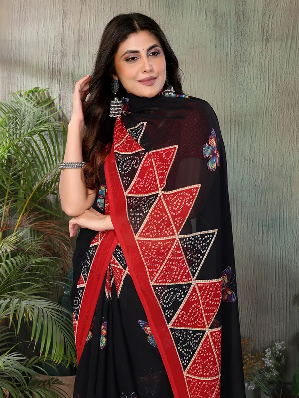 Printed_Daily_Wear_Georgette_Saree_With_Unstitched_Blouse_Piece