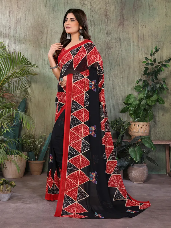 Printed_Daily_Wear_Georgette_Saree_With_Unstitched_Blouse_Piece