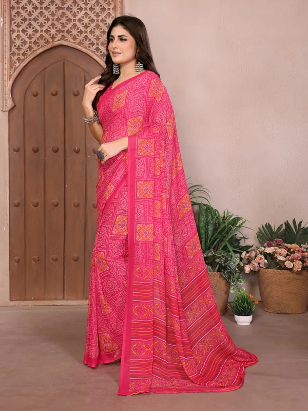 Printed_Daily_Wear_Georgette_Saree_With_Unstitched_Blouse_Piece