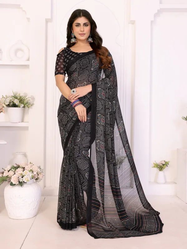 Printed_Daily_Wear_Georgette_Saree_With_Unstitched_Blouse_Piece