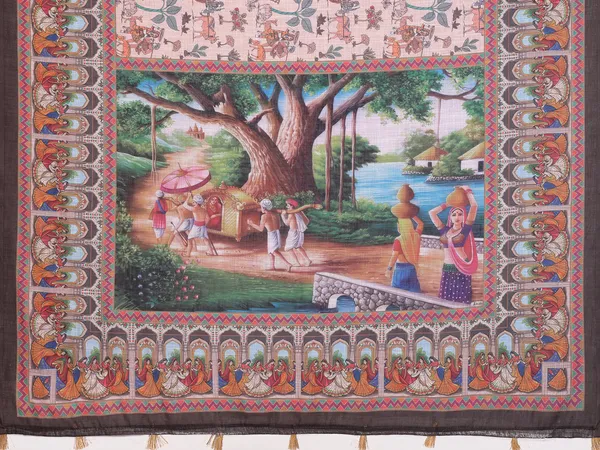 Digital_Print_Cotton_Linen_Saree_With_Unstitched_Blouse_Piece