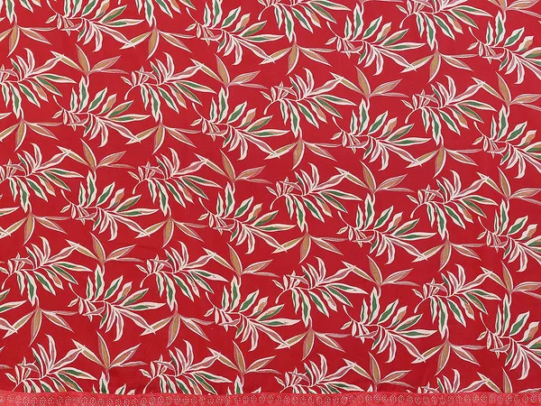Printed_Lace_Border_Saree_With_UnStitched_Blouse_Piece_(RED)